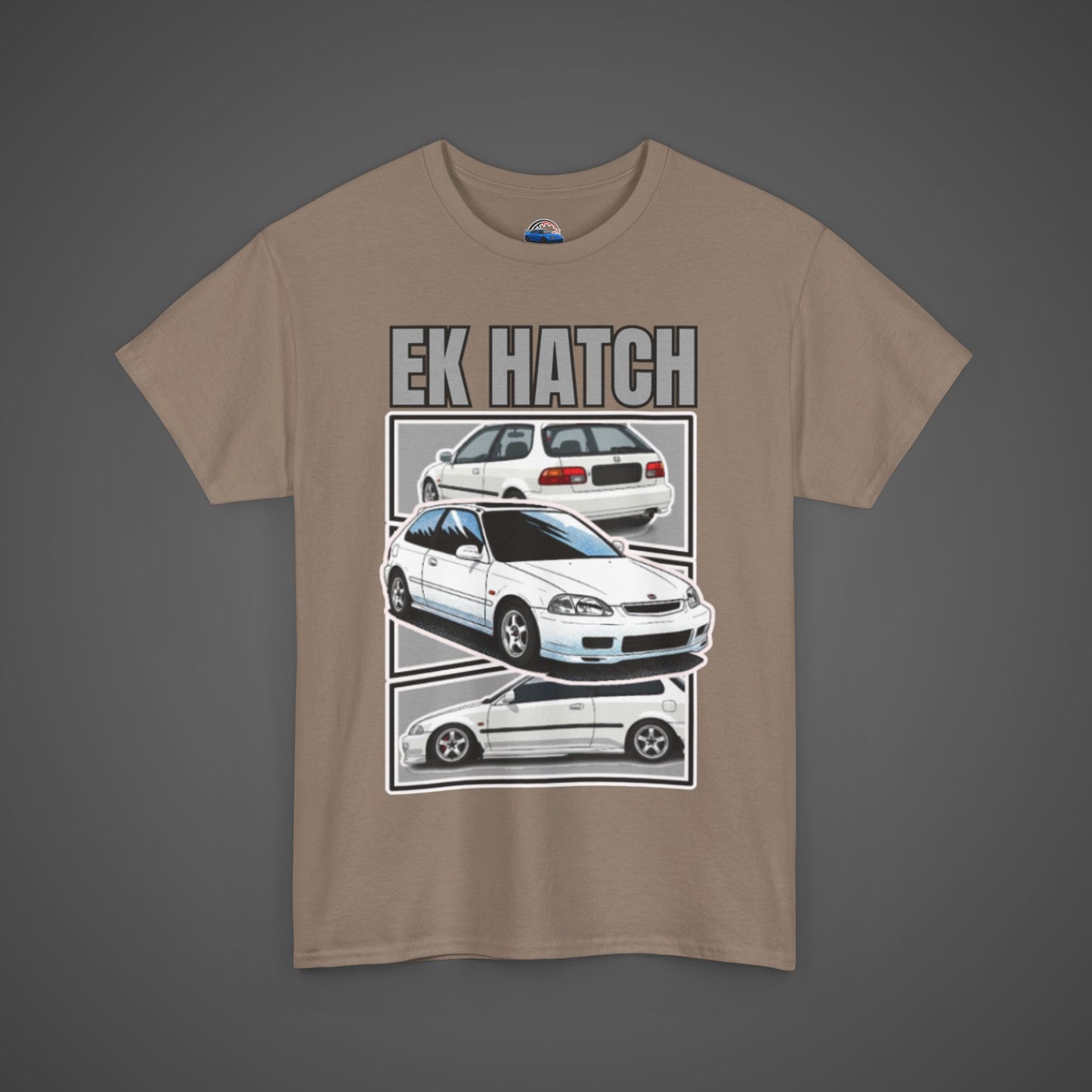 EK Hatch Unisex Heavy Cotton Tee - Automotive Enthusiast Apparel