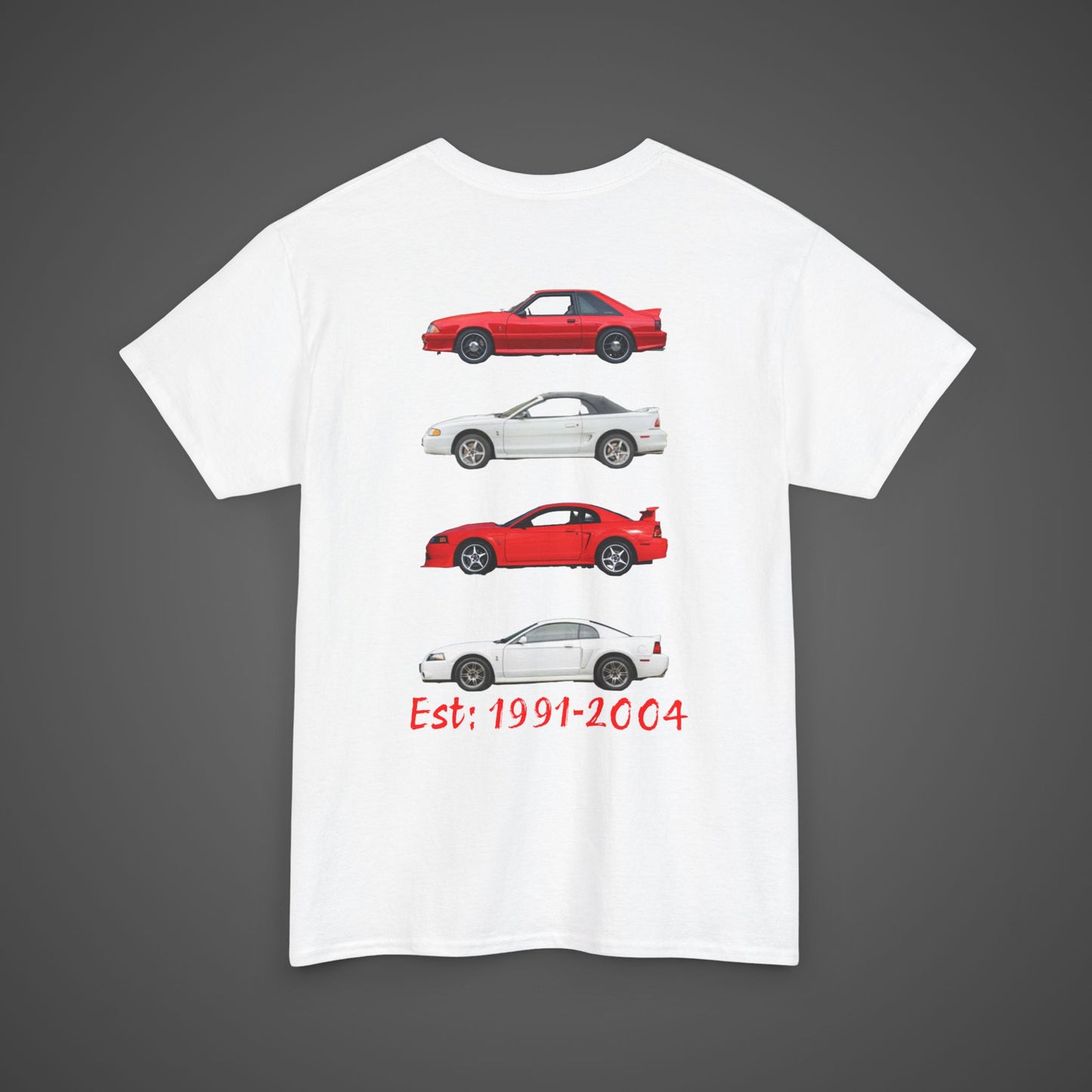 SVT Cobra Mustang Lineage Unisex Heavy Cotton Tee