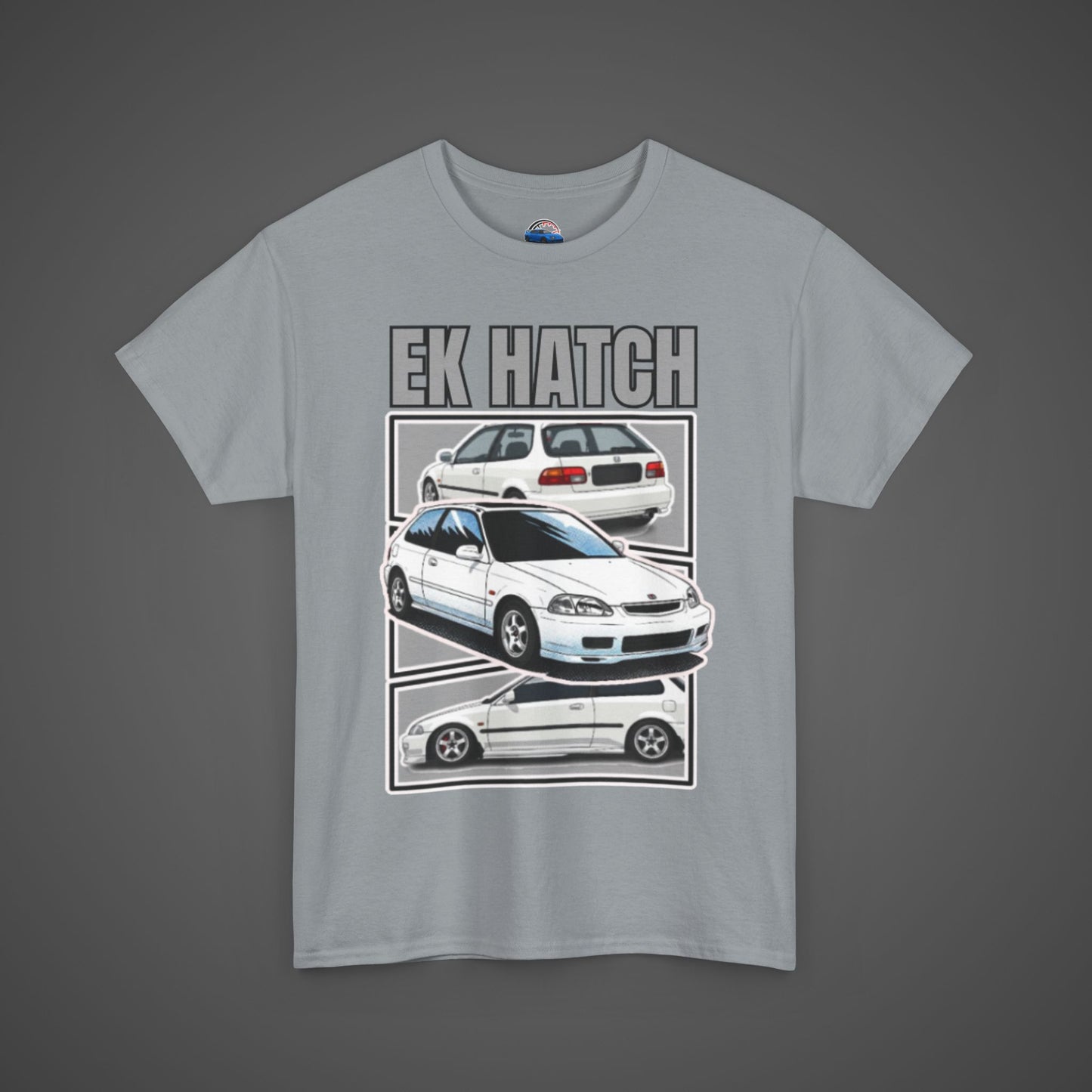 EK Hatch Unisex Heavy Cotton Tee - Automotive Enthusiast Apparel