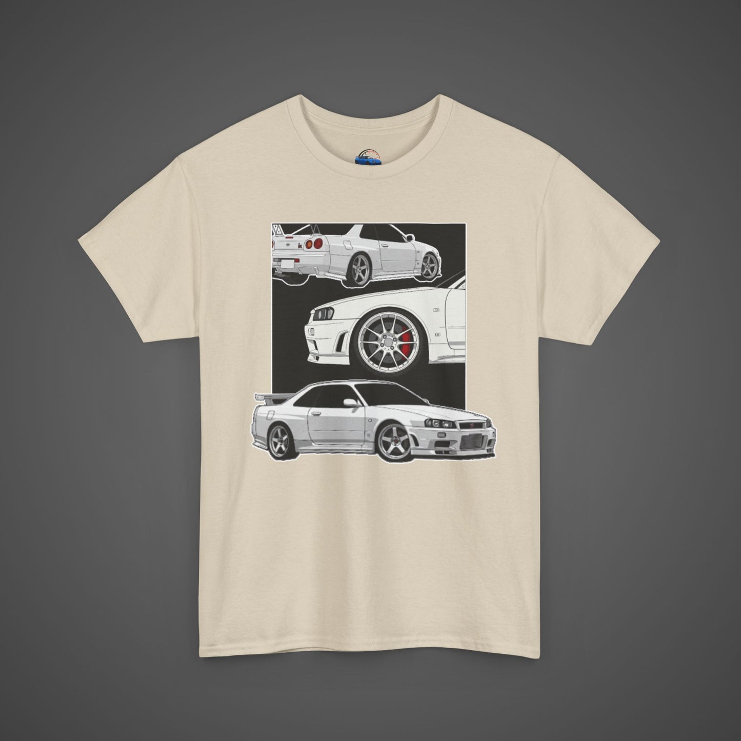 Vintage Trio Skyline R34 Design Tee