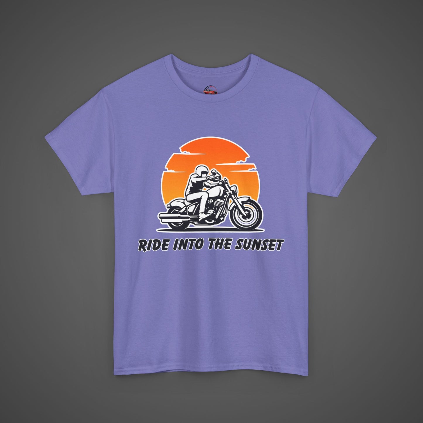 Ride Into the Sunset - Motorcycle Graphic T-Shirt