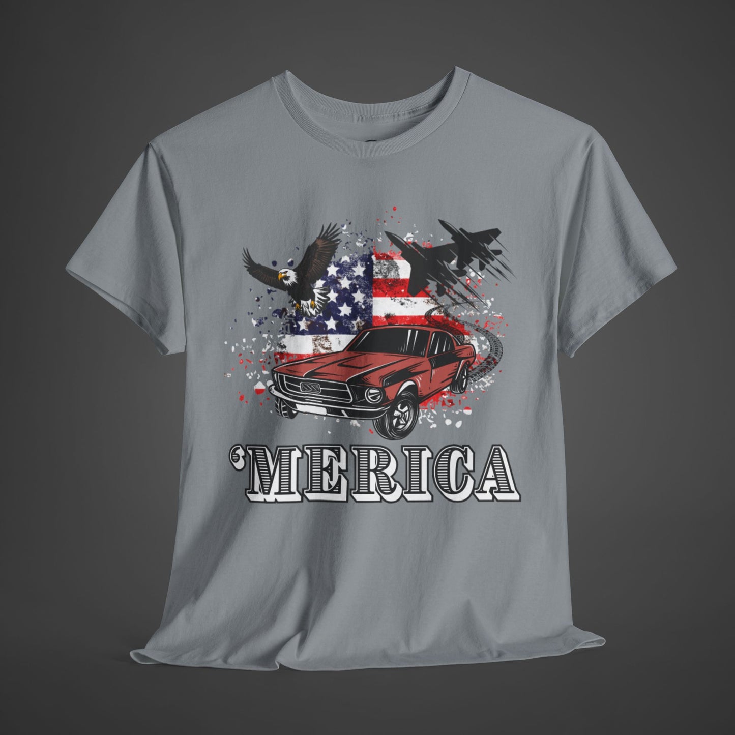 'MERICA - Patriotism Enthusiast Tee
