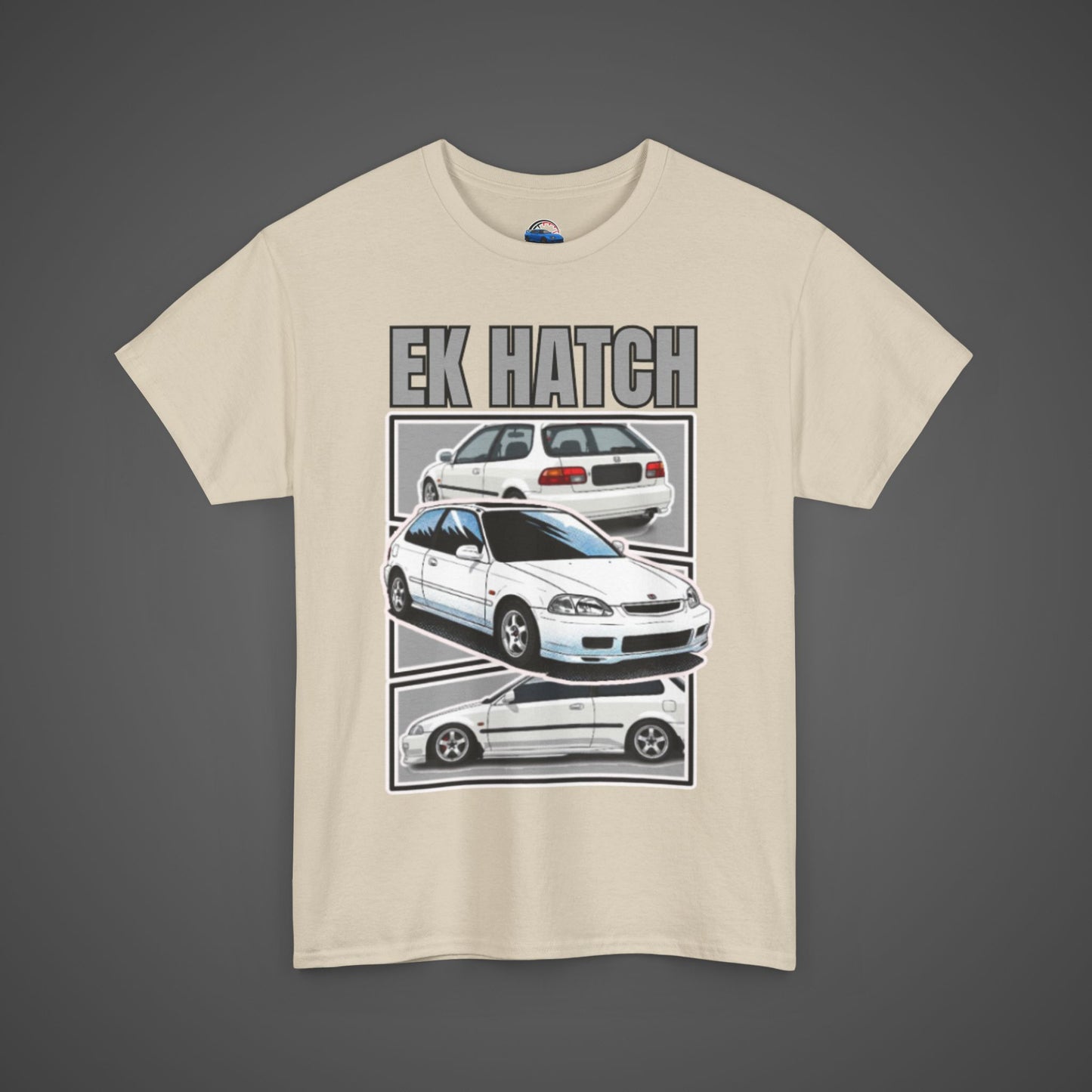 EK Hatch Unisex Heavy Cotton Tee - Automotive Enthusiast Apparel