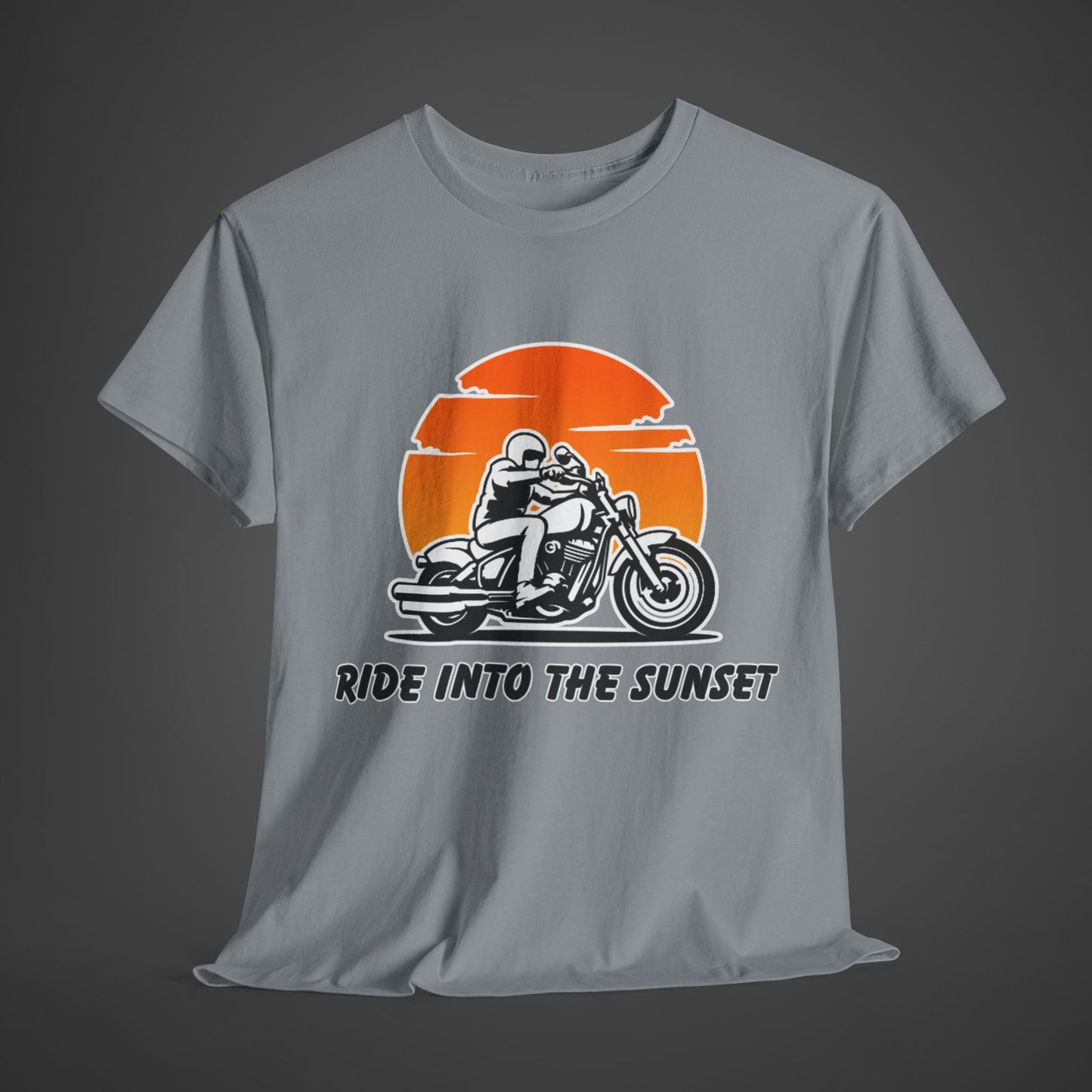 Ride Into the Sunset - Motorcycle Graphic T-Shirt