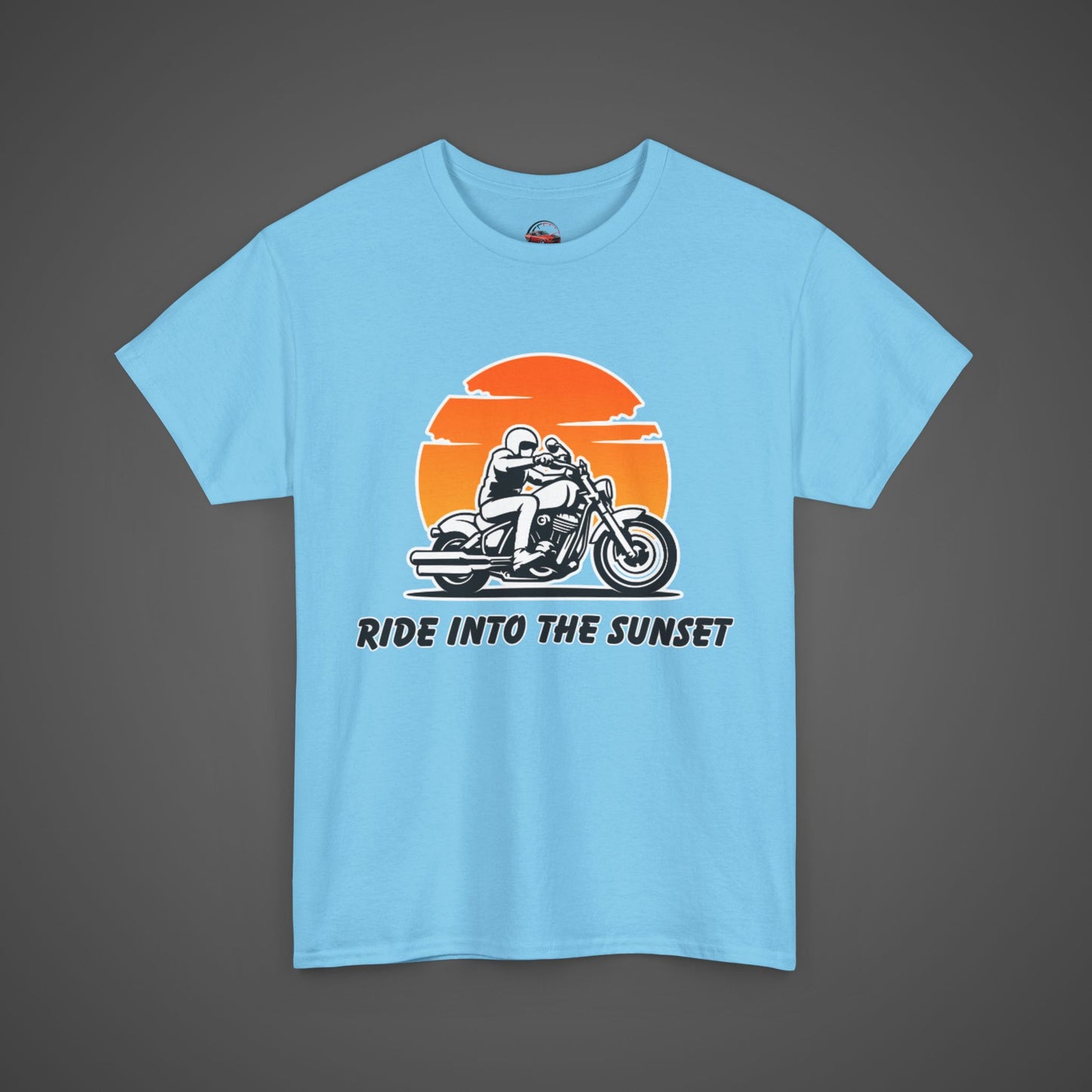 Ride Into the Sunset - Motorcycle Graphic T-Shirt