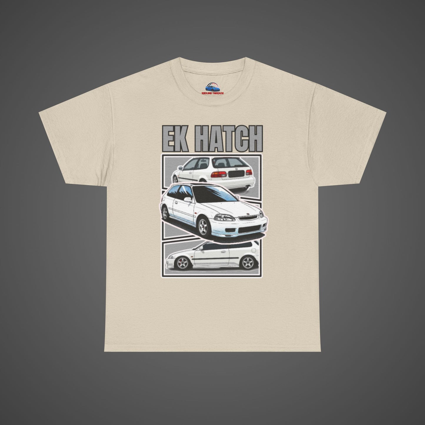 EK Hatch Unisex Heavy Cotton Tee - Automotive Enthusiast Apparel