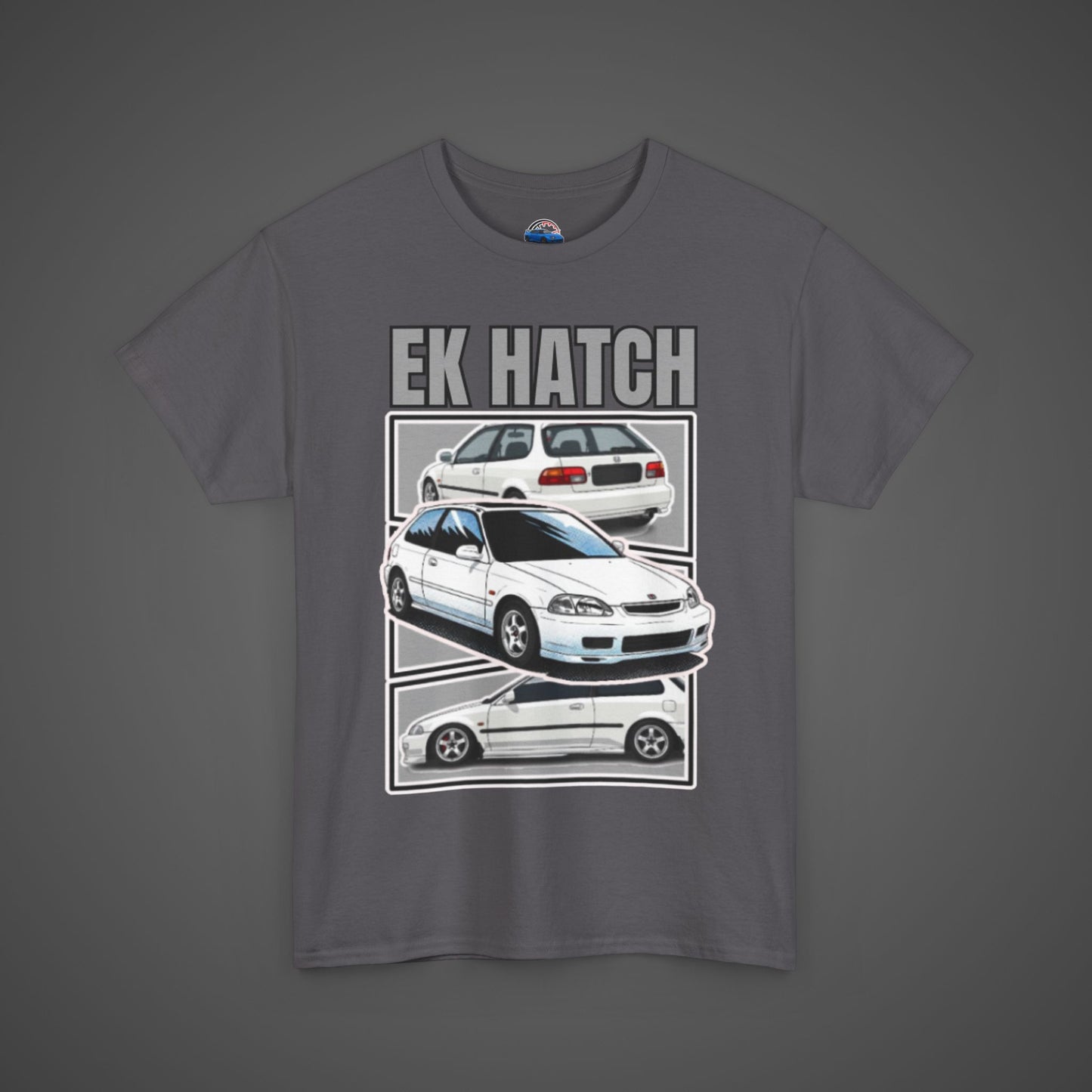 EK Hatch Unisex Heavy Cotton Tee - Automotive Enthusiast Apparel