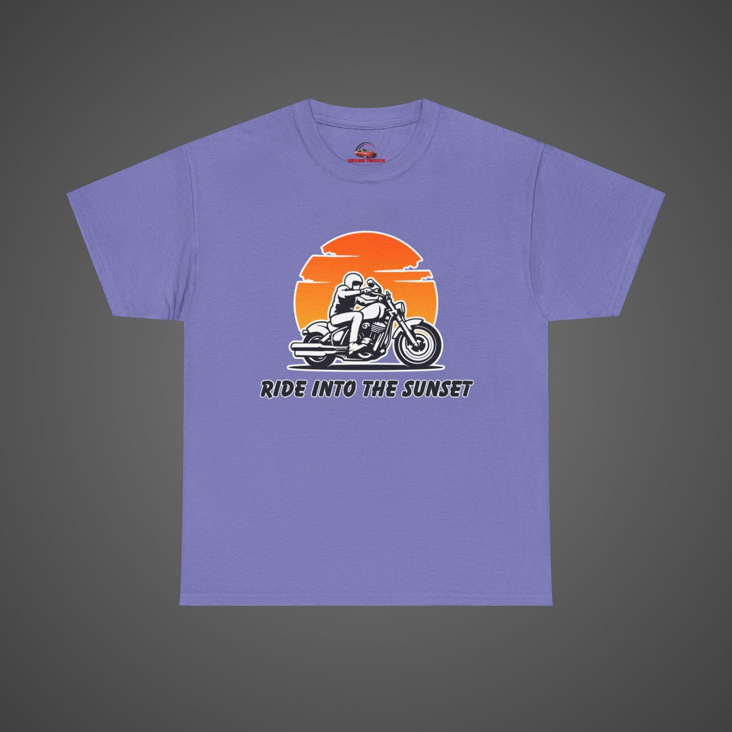 Ride Into the Sunset - Motorcycle Graphic T-Shirt