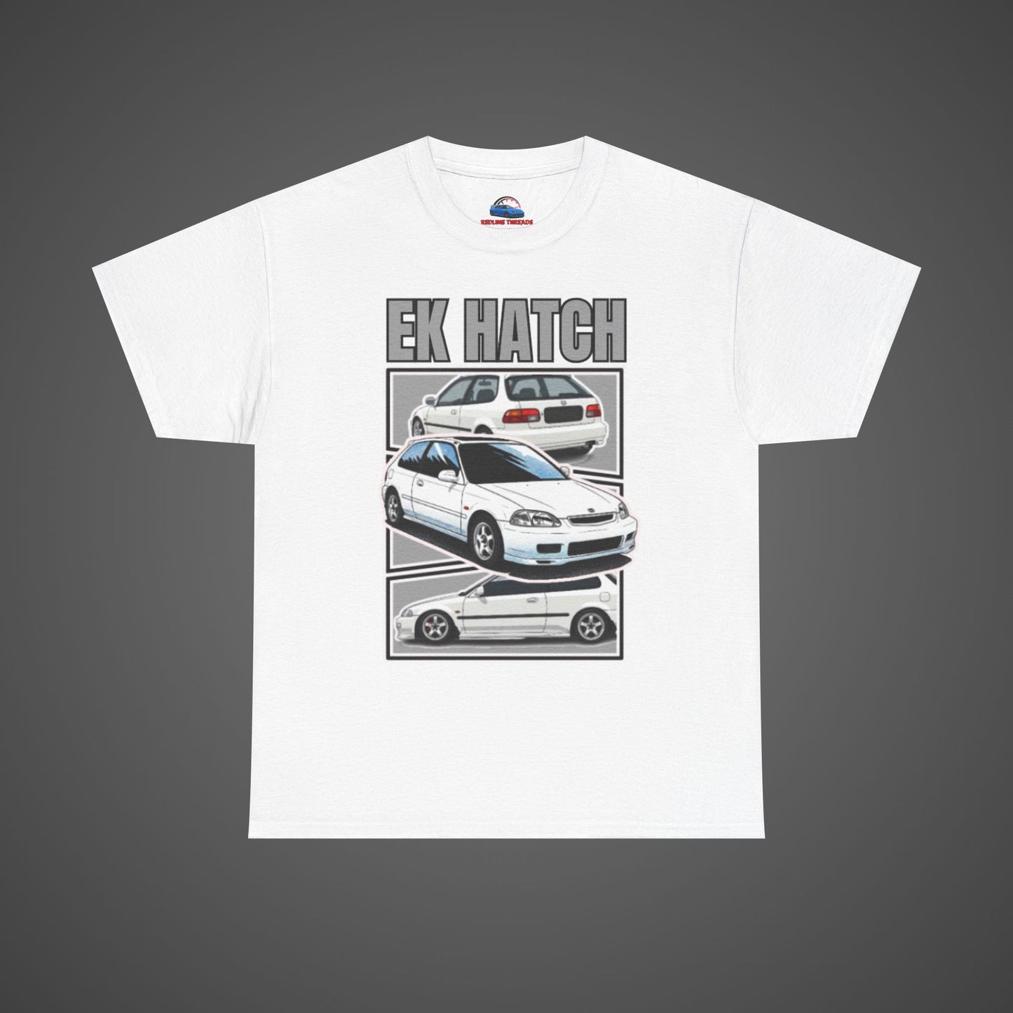 EK Hatch Unisex Heavy Cotton Tee - Automotive Enthusiast Apparel