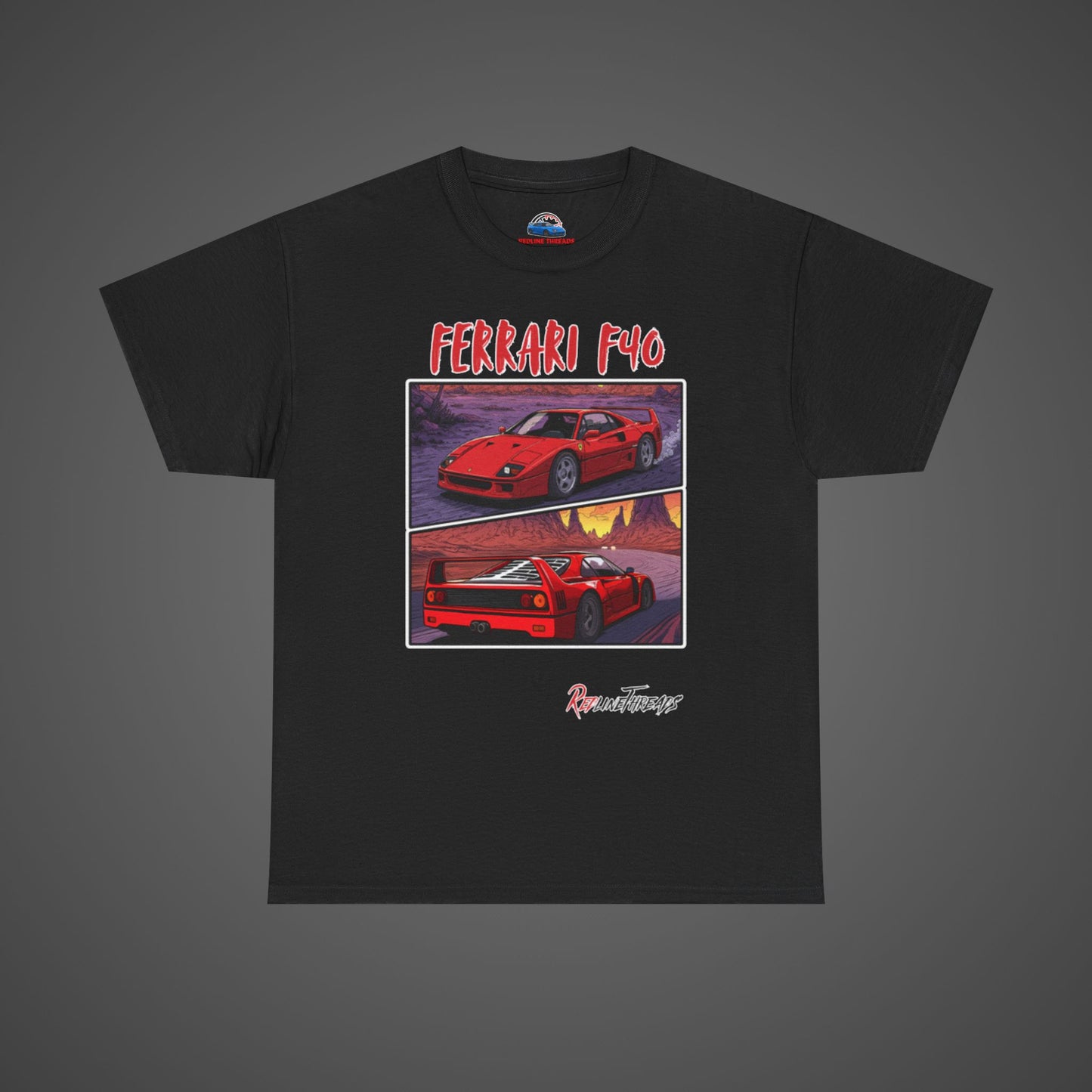 RedlineThreads Ferrari F40 Comic Shirt