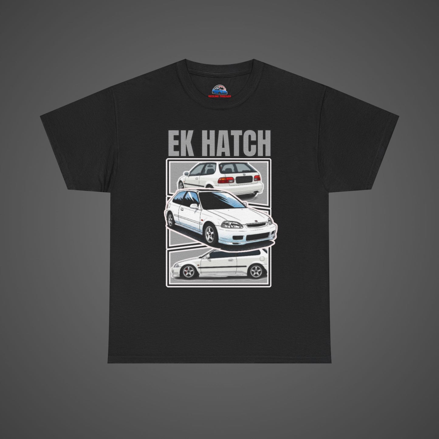 EK Hatch Unisex Heavy Cotton Tee - Automotive Enthusiast Apparel