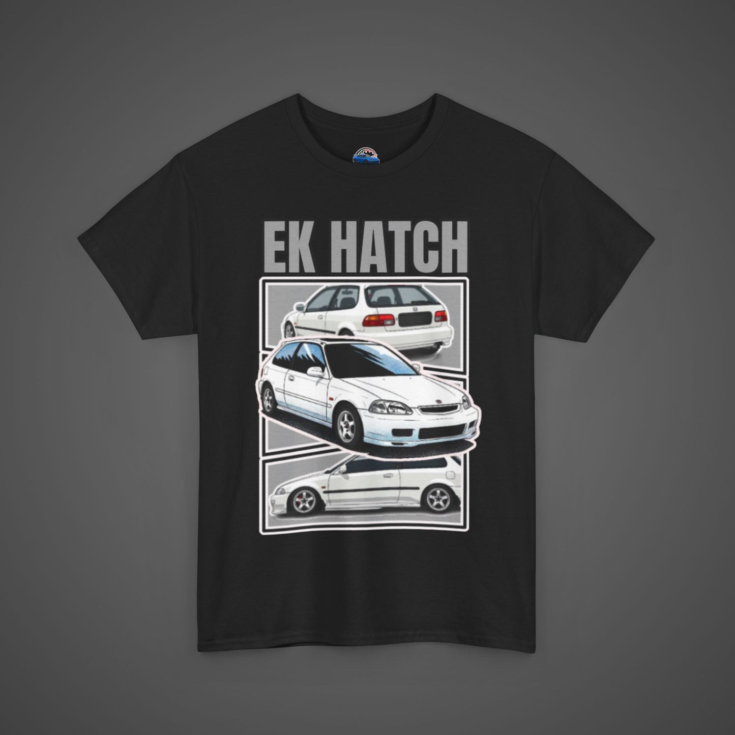 EK Hatch Unisex Heavy Cotton Tee - Automotive Enthusiast Apparel