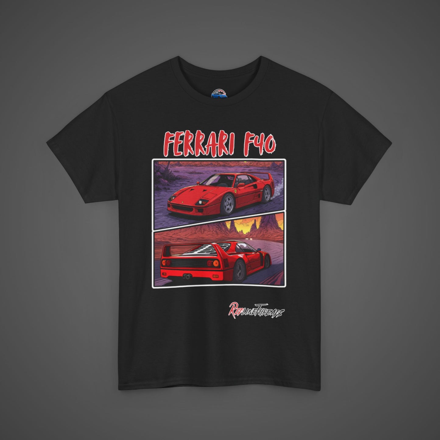 RedlineThreads Ferrari F40 Comic Shirt