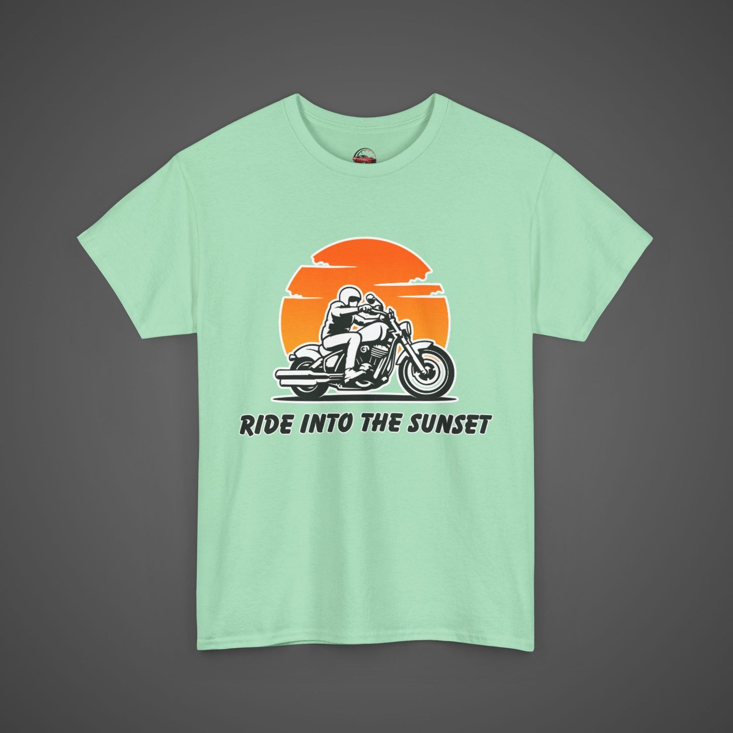 Ride Into the Sunset - Motorcycle Graphic T-Shirt