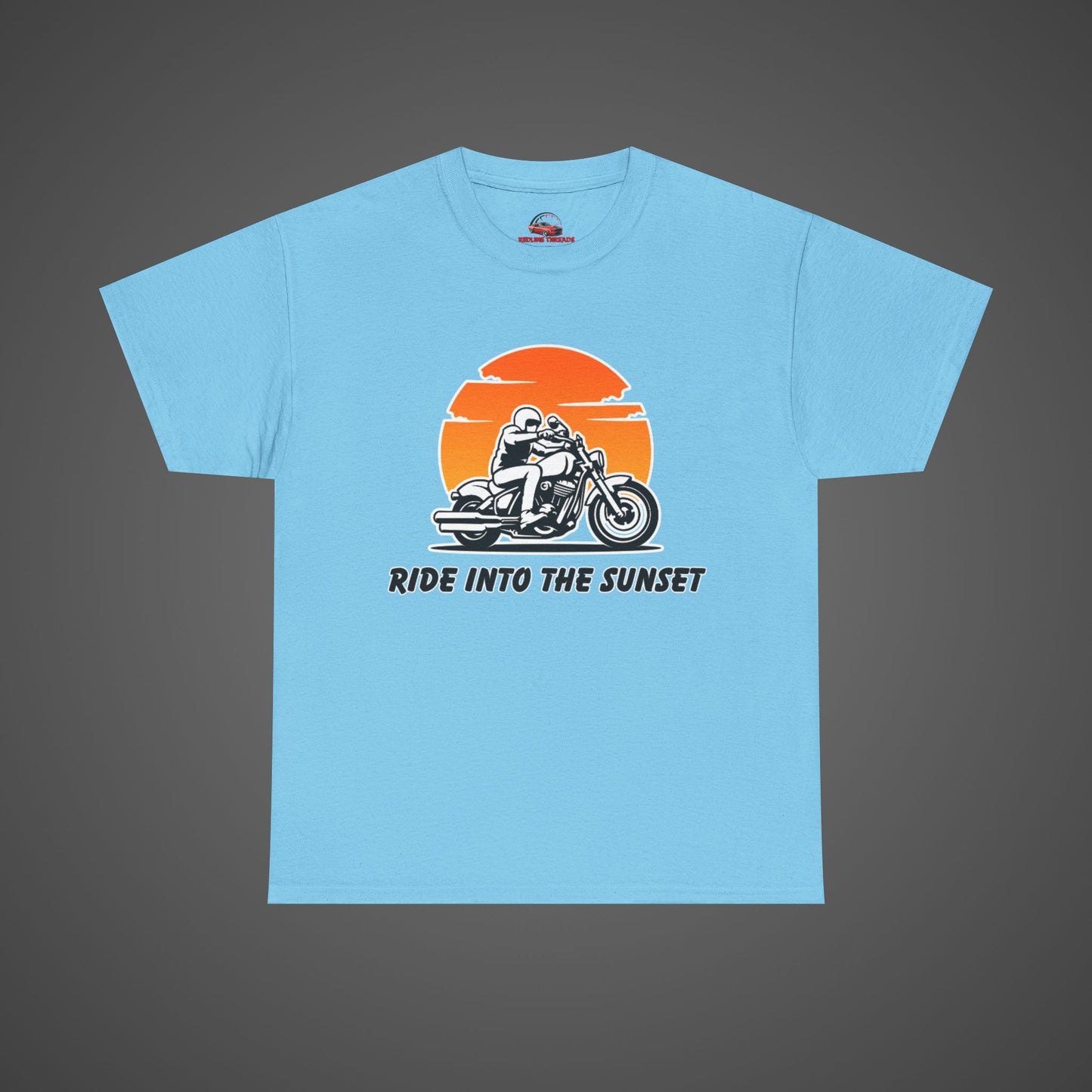 Ride Into the Sunset - Motorcycle Graphic T-Shirt