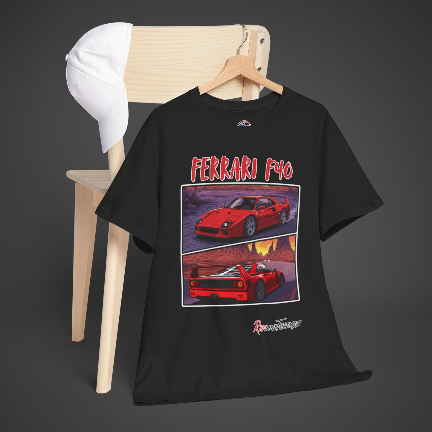 RedlineThreads Ferrari F40 Comic Shirt