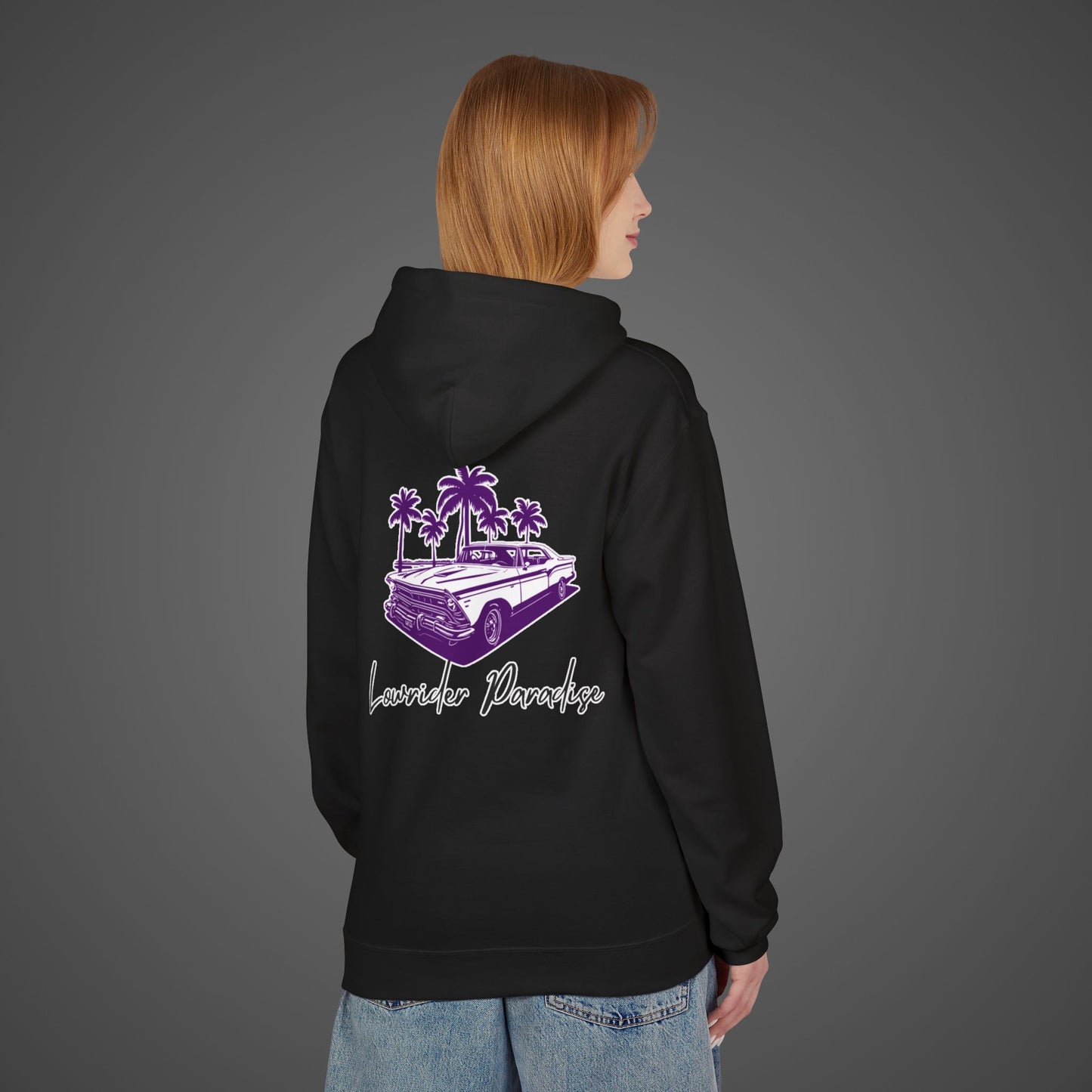 Unisex Softstyle Hoodie - 'Lowrider Paradise' with Palm Trees Design