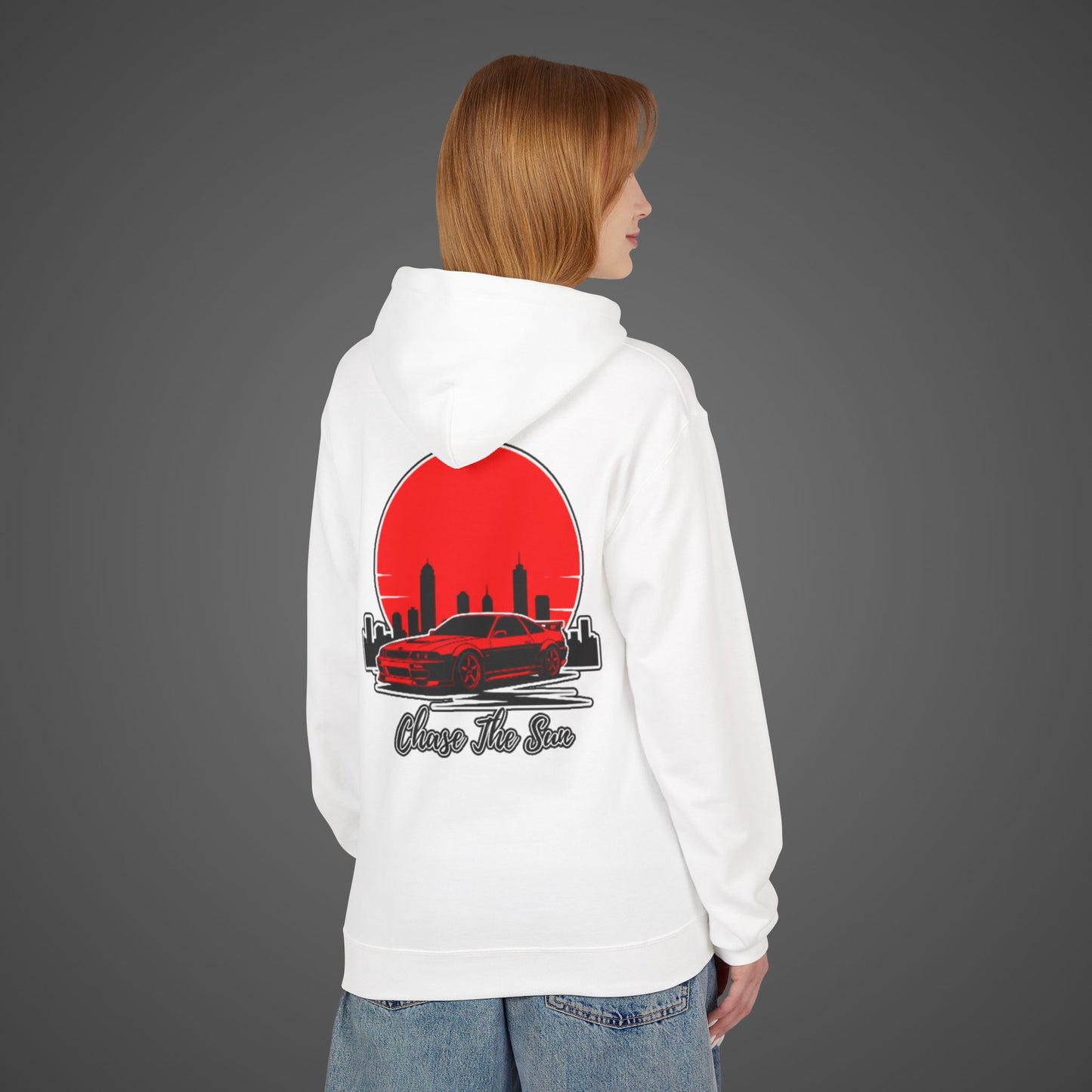 Chase The Sun Fleece Hoodie - Unisex Midweight Softstyle Lifestyle Apparel