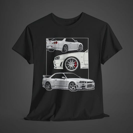 Vintage Trio Skyline R34 Design Tee