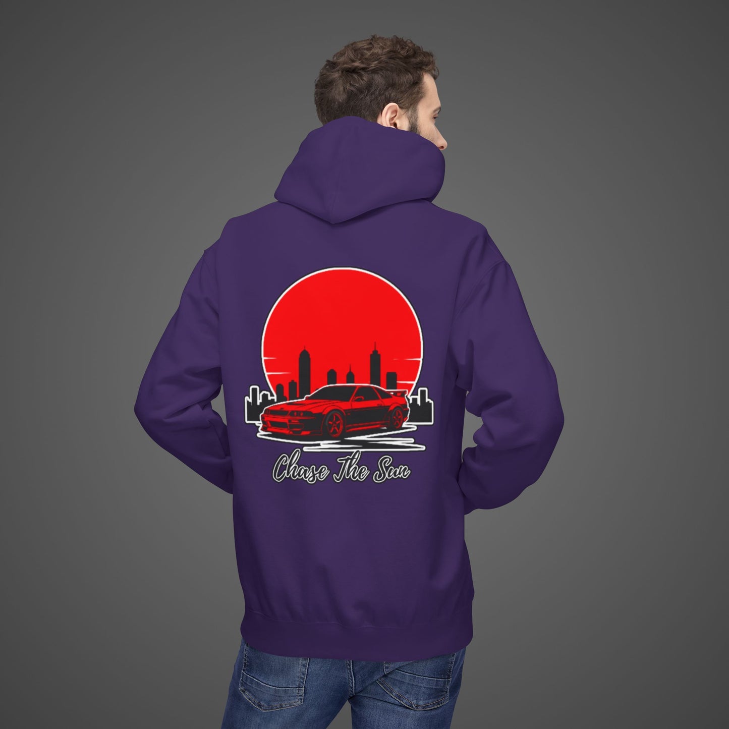 Chase The Sun Fleece Hoodie - Unisex Midweight Softstyle Lifestyle Apparel