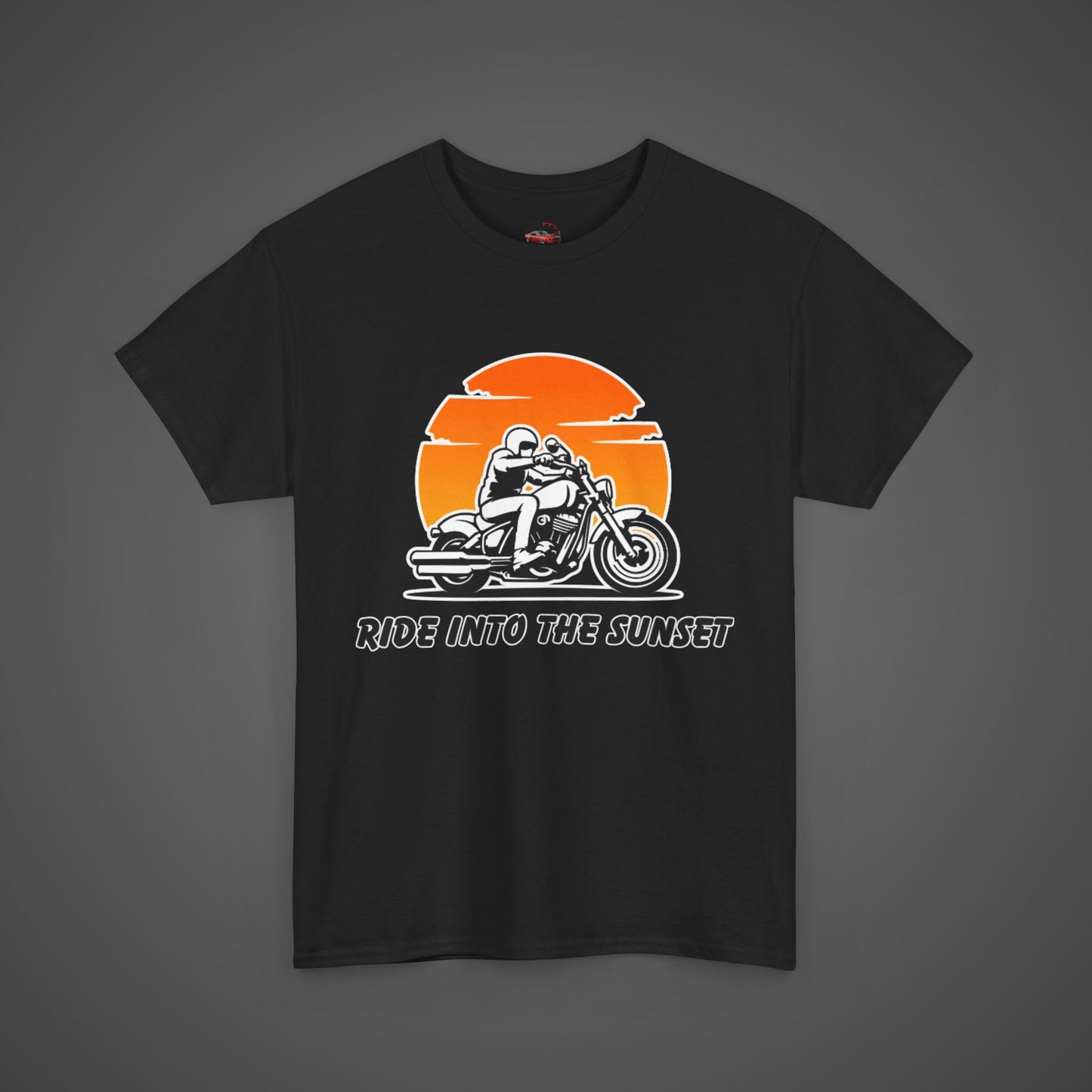 Ride Into the Sunset - Motorcycle Graphic T-Shirt