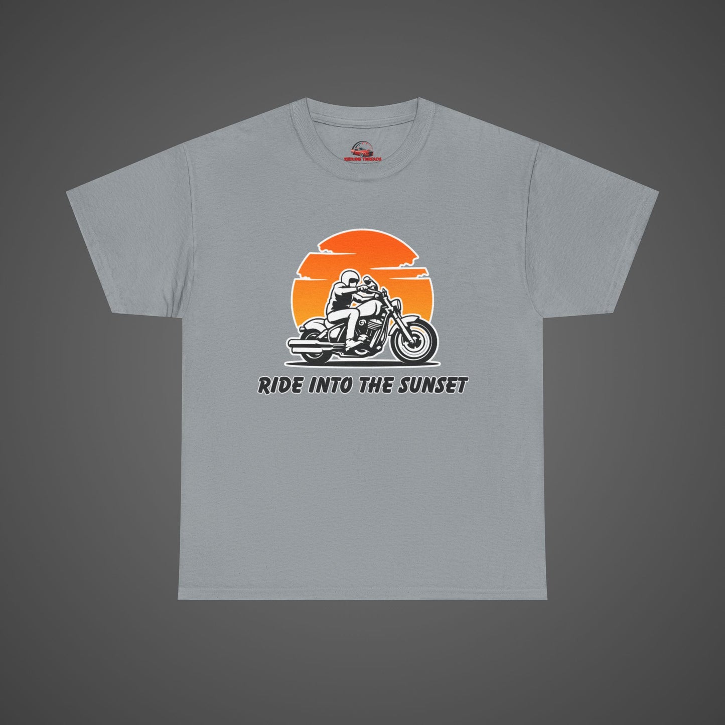 Ride Into the Sunset - Motorcycle Graphic T-Shirt