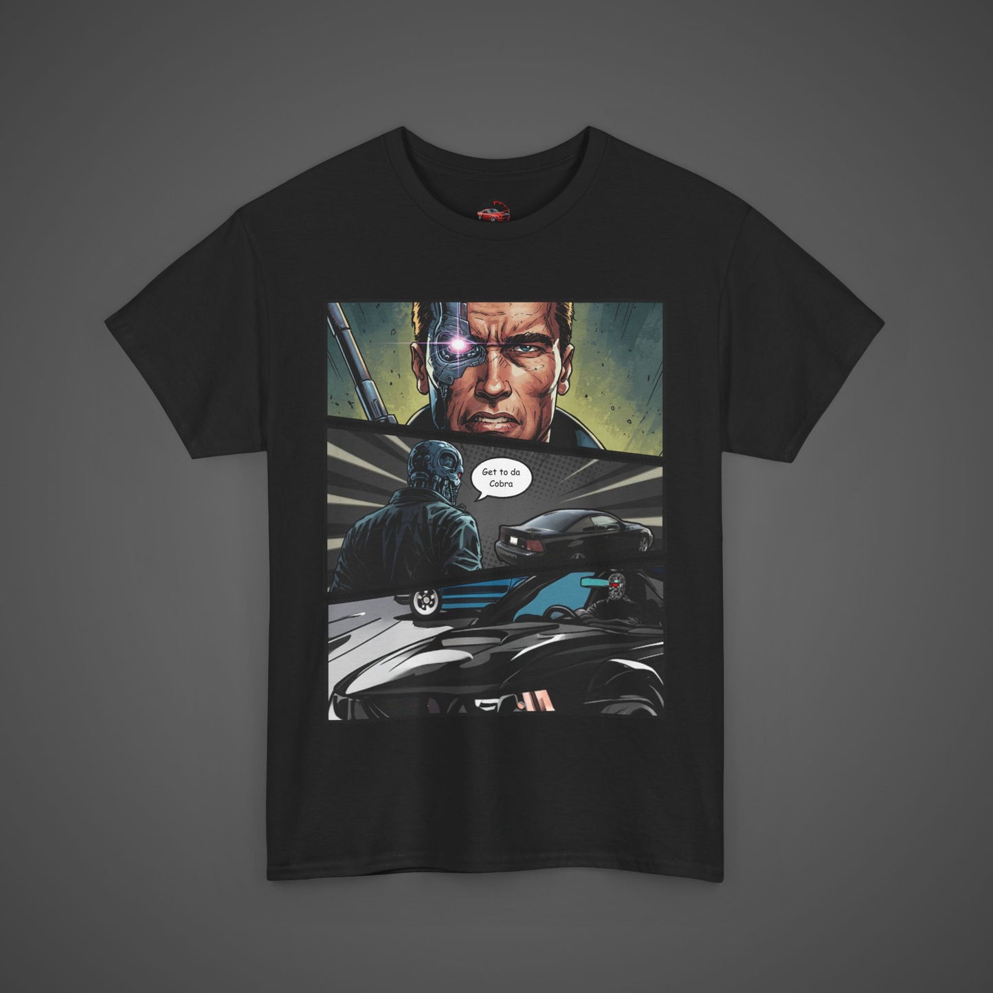 The Terminator driving the Terminator - Unisex Cotton Tee