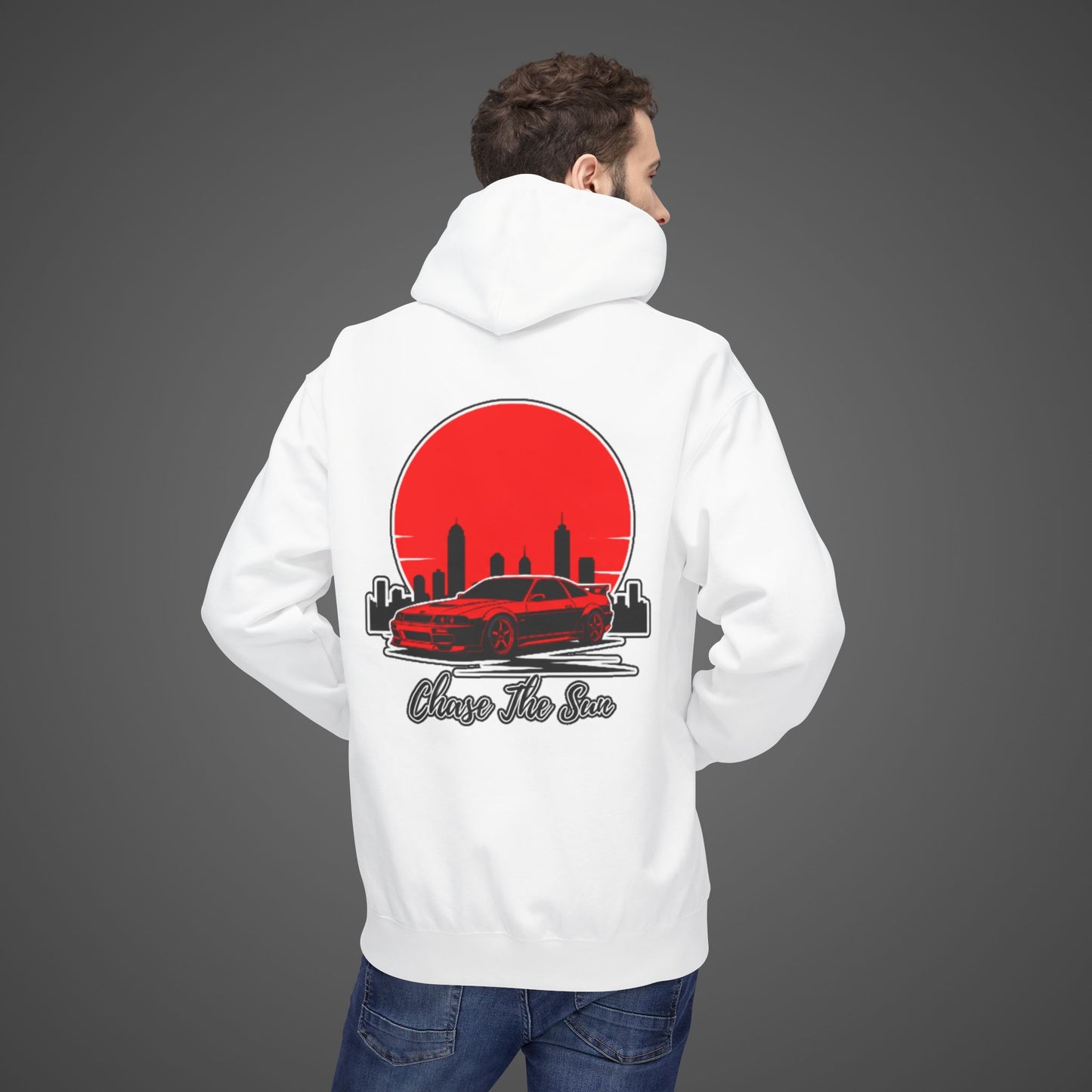 Chase The Sun Fleece Hoodie - Unisex Midweight Softstyle Lifestyle Apparel