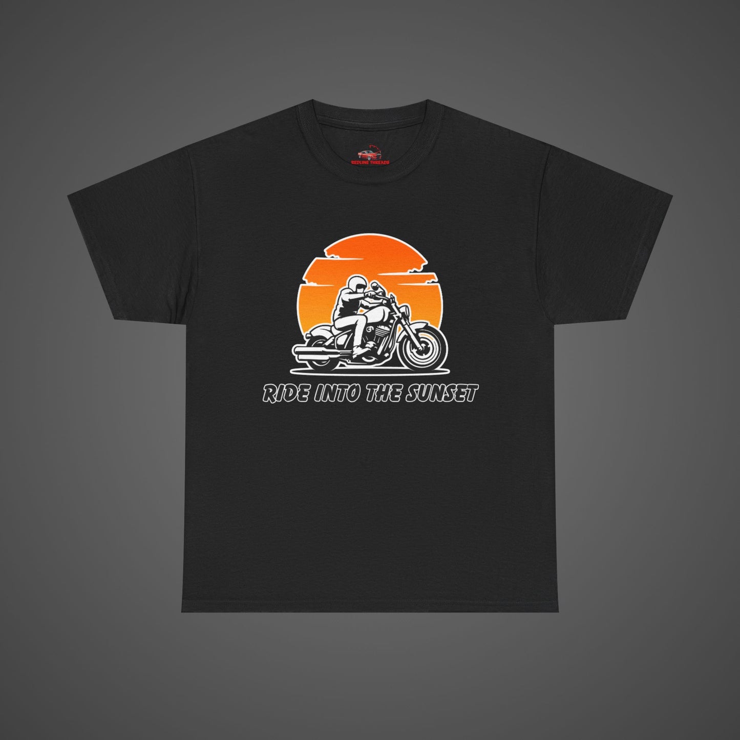 Ride Into the Sunset - Motorcycle Graphic T-Shirt