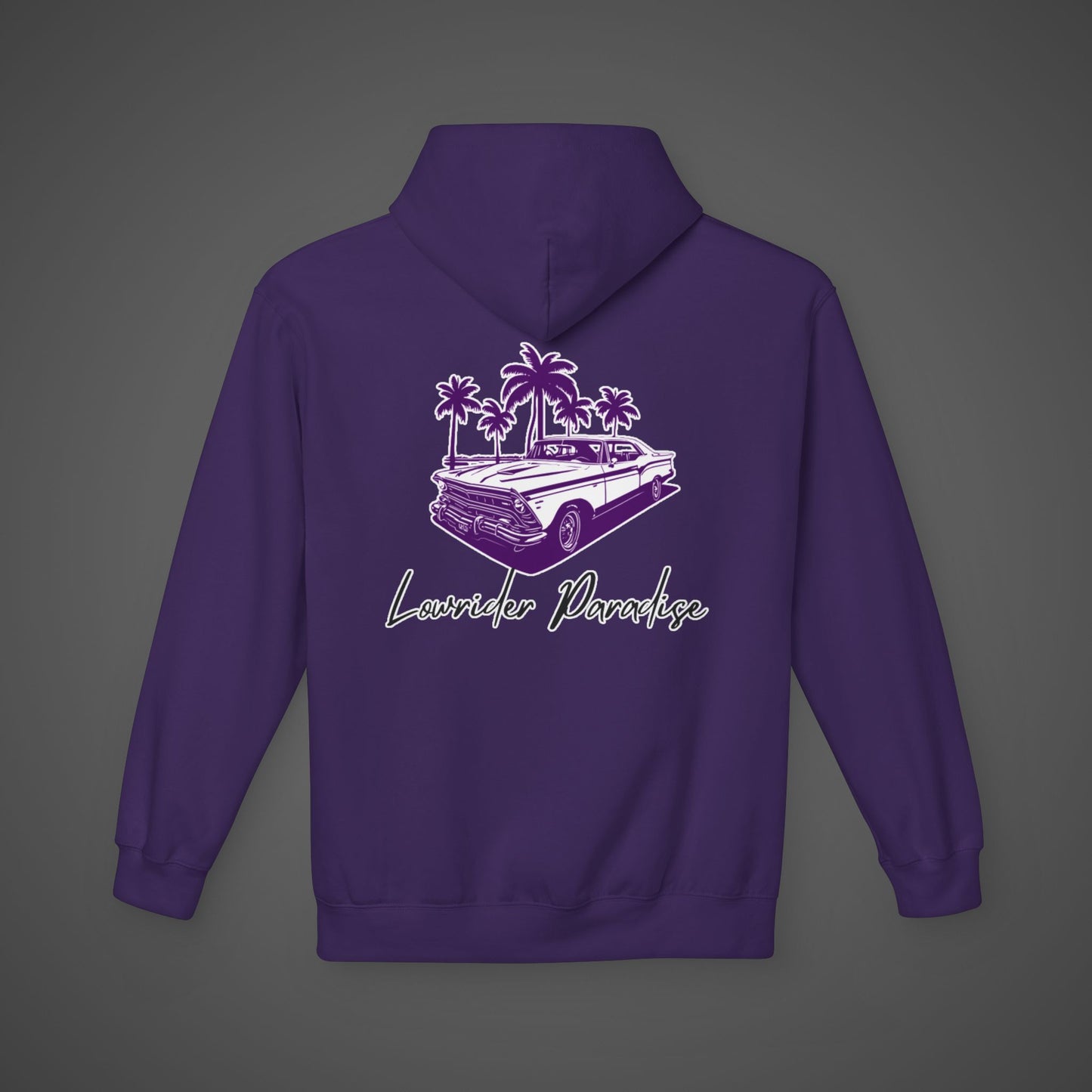 Unisex Softstyle Hoodie - 'Lowrider Paradise' with Palm Trees Design