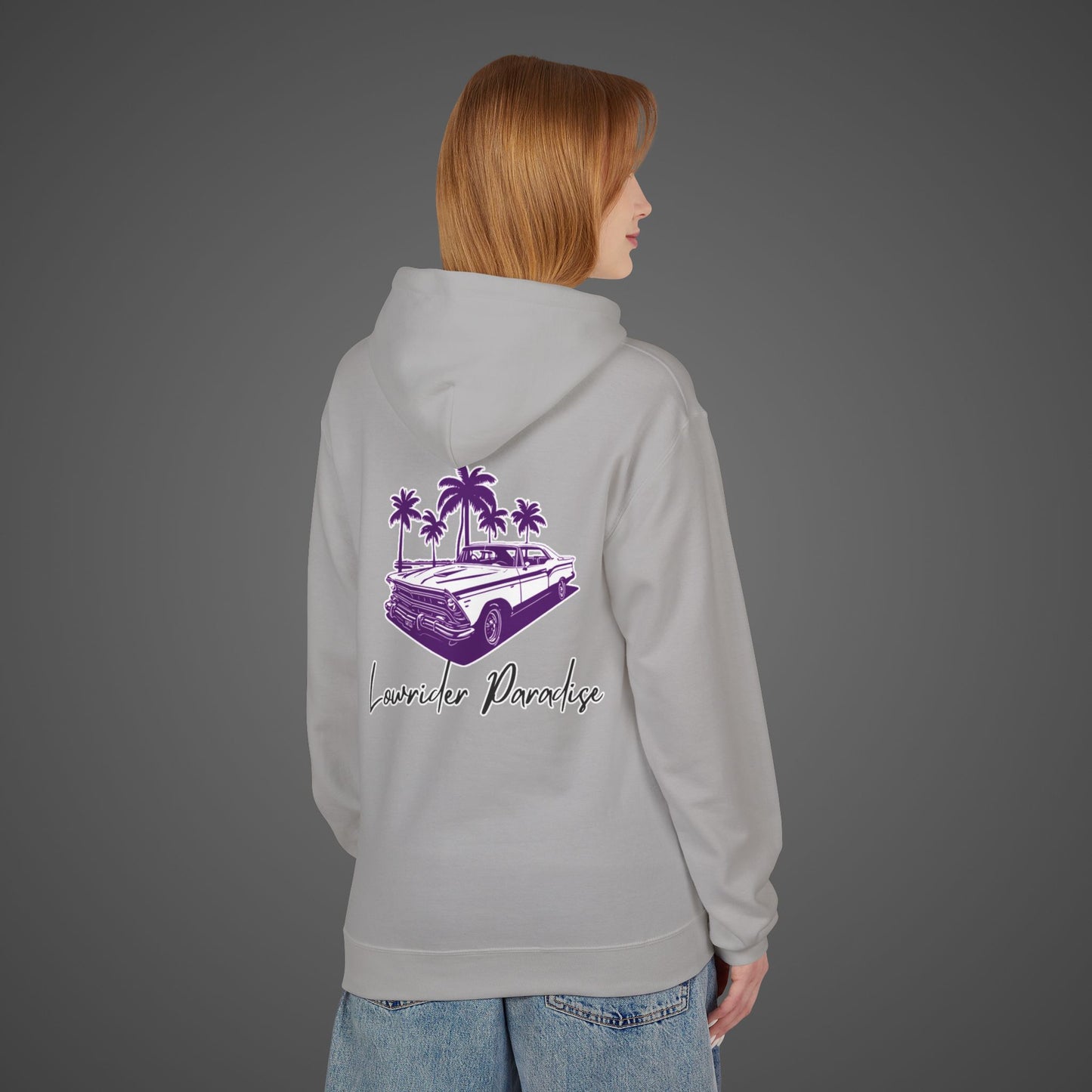 Unisex Softstyle Hoodie - 'Lowrider Paradise' with Palm Trees Design