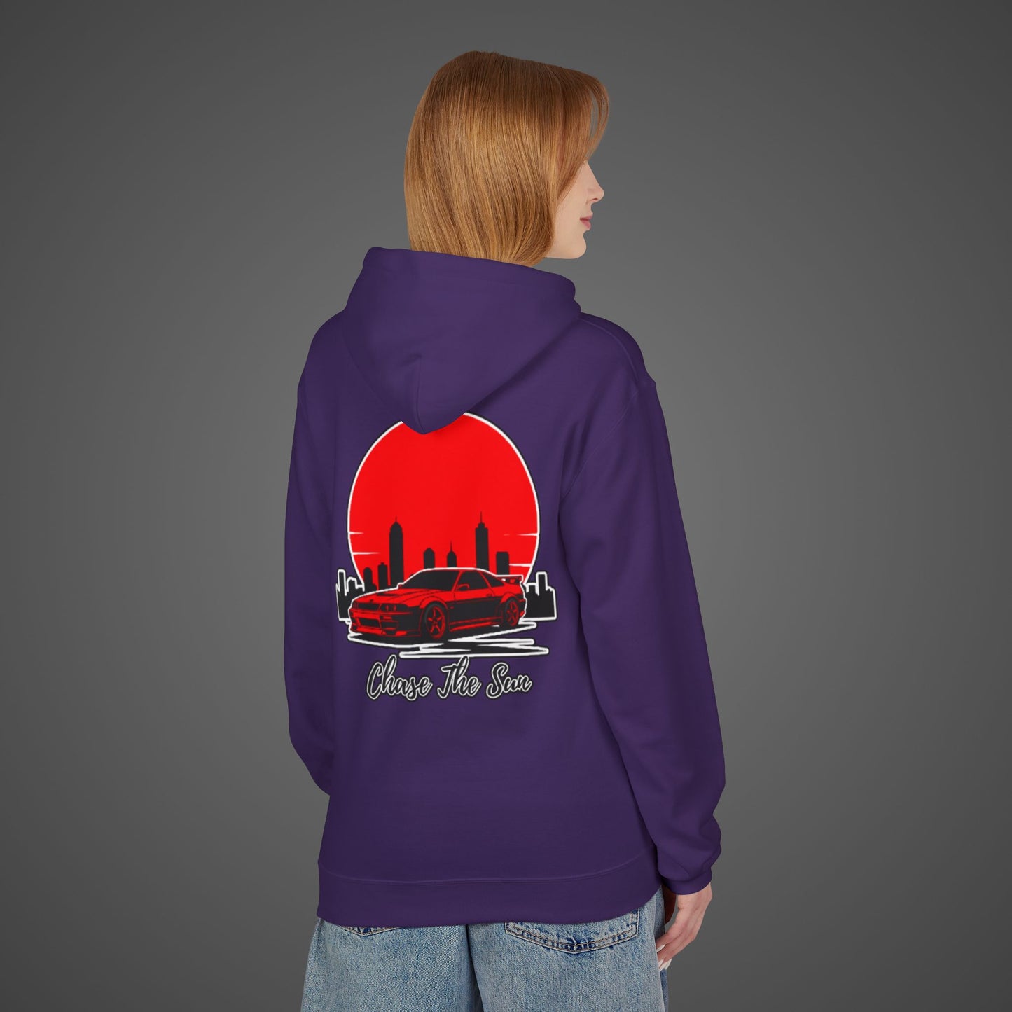 Chase The Sun Fleece Hoodie - Unisex Midweight Softstyle Lifestyle Apparel