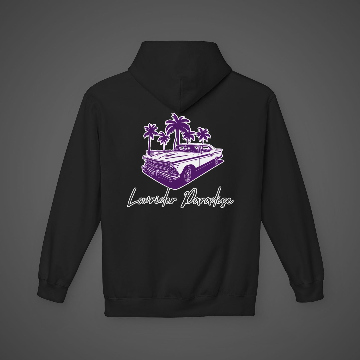 Unisex Softstyle Hoodie - 'Lowrider Paradise' with Palm Trees Design