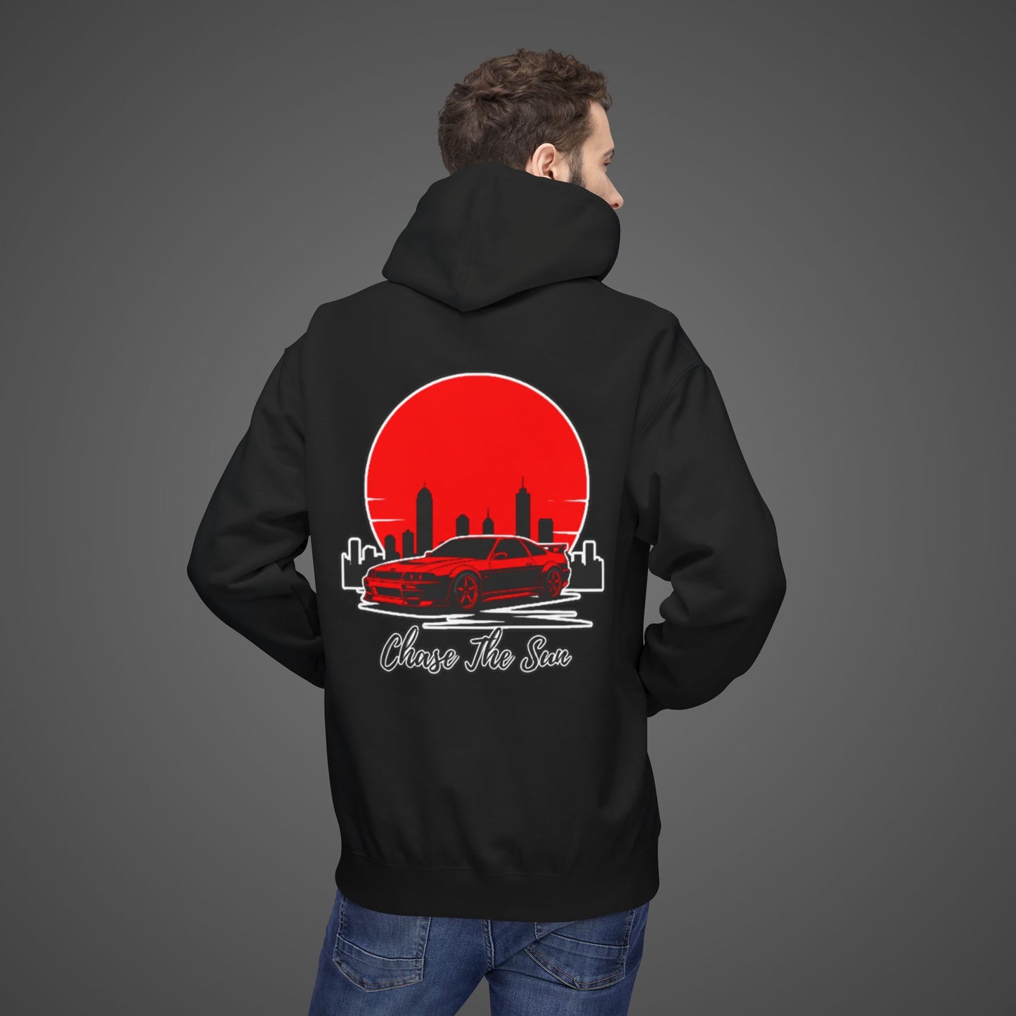 Chase The Sun Fleece Hoodie - Unisex Midweight Softstyle Lifestyle Apparel