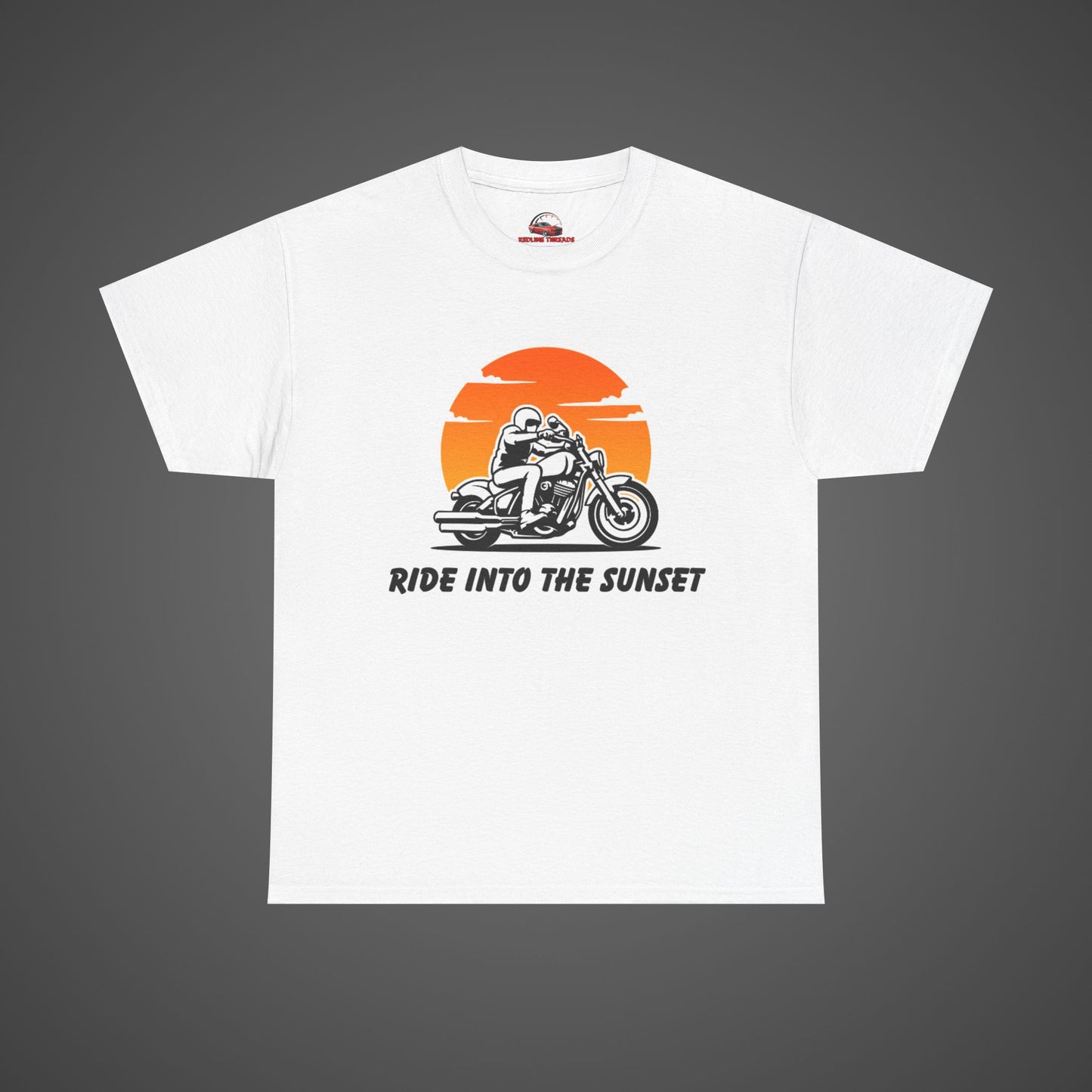 Ride Into the Sunset - Motorcycle Graphic T-Shirt