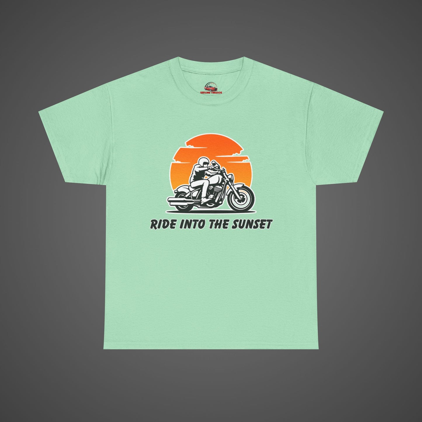 Ride Into the Sunset - Motorcycle Graphic T-Shirt