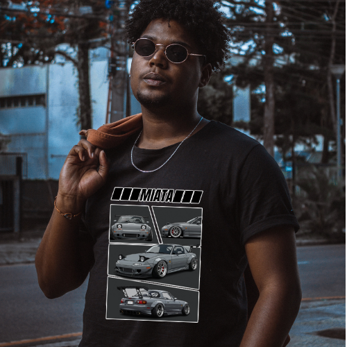 Car Enthusiast Tee - Miata Graphic Design